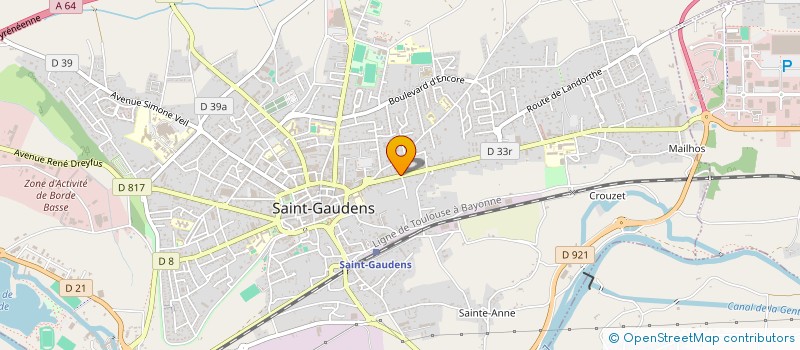localisation de l'entreprise CONSEIL SYNDICAL COPROP RES F. MITERRAND à SAINT-GAUDENS