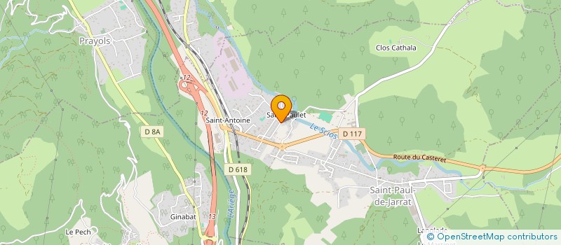 localisation de l'entreprise CONSEIL TECHNIQUE ET EVALUATION HANDICAP à SAINT-PAUL-DE-JARRAT