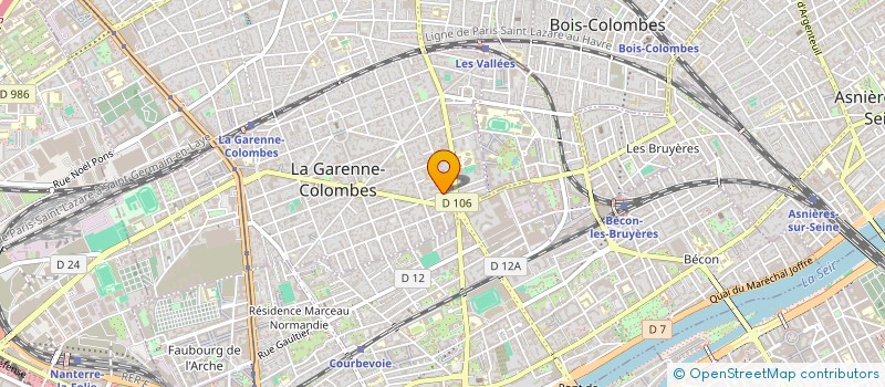 localisation de l'entreprise CONSEIL TECHNIQUE HYGIENE 3 D à LA GARENNE-COLOMBES