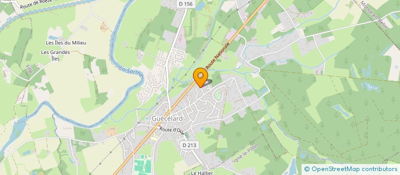 localisation de l'entreprise CONSEIL TFT  GUECELARD