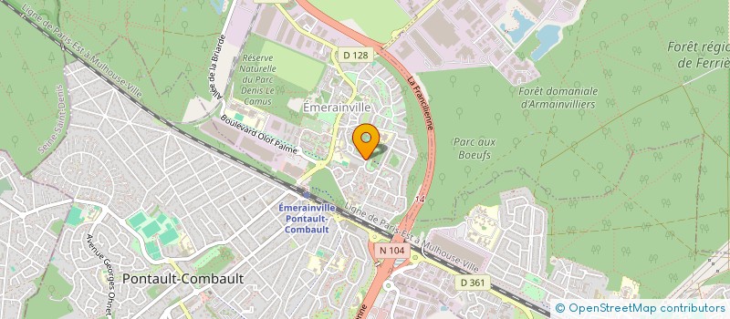 localisation de l'entreprise CONSEIL TRAITEMENT INFORMATISE à EMERAINVILLE