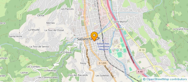 localisation de l'entreprise CONSEIL TRANSACTIONS IMMOBILIERES SARL  SALLANCHES