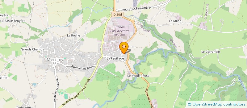 localisation de l'entreprise CONSEIL VOIRIE RESEAUX HYDRAULIQUE à MESSIMY