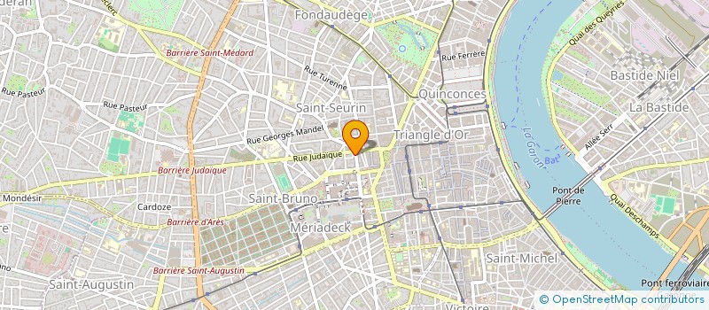 localisation de l'entreprise CONSEIL VOYAGE AQUITAINE à BORDEAUX