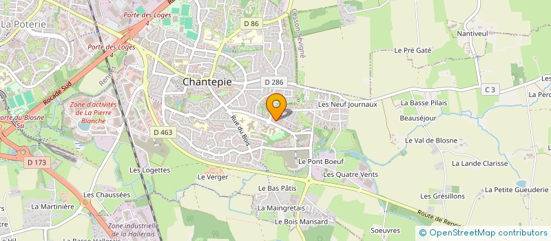 localisation de l'entreprise CONSEILS ACTIONS EQUILIBRE à CHANTEPIE