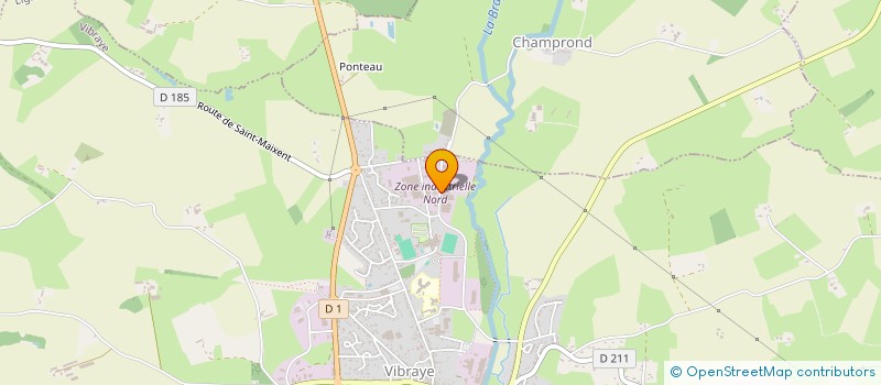 localisation de l'entreprise CONSEILS AM  VIBRAYE