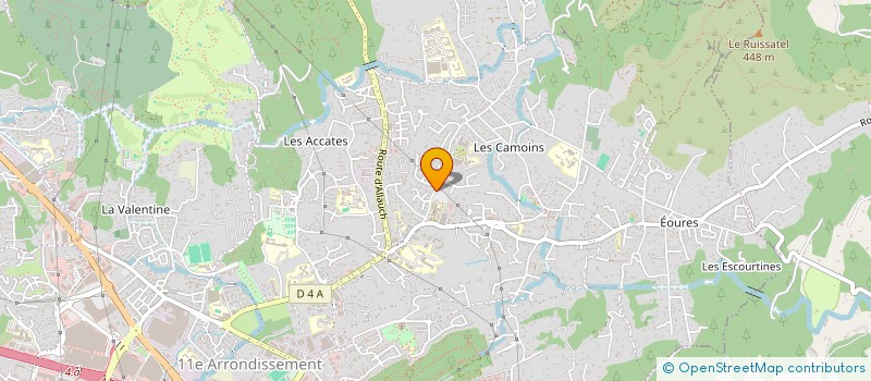 localisation de l'entreprise CONSEILS ASSURANCES COURTAGE PACA à MARSEILLE 11EME