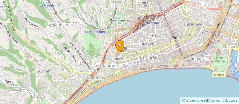 localisation de l'entreprise CONSEILS AUDITS FINANCEMENTS-C.A.F à NICE