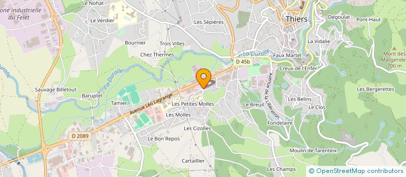 localisation de l'entreprise CONSEILS, BIEN ETRE ET DETENTE à THIERS