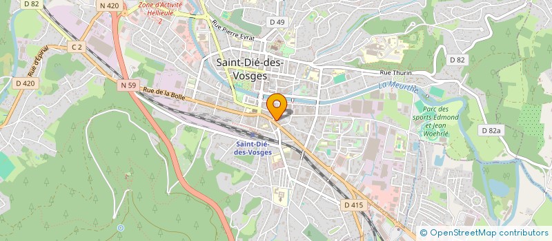 localisation de l'entreprise CONSEILS CLARTE PERFORMANCES  SAINT DIE DES VOSGES