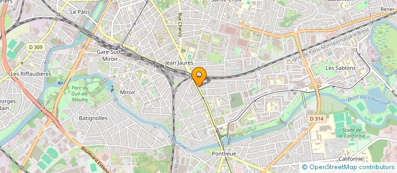 localisation de l'entreprise CONSEILS & COURTAGE EN ASSURANCES  LE MANS