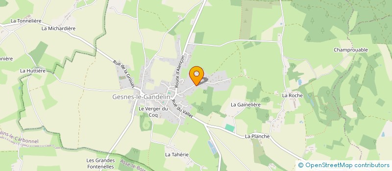 localisation de l'entreprise CONSEILS D'ARTISANS à GESNES-LE-GANDELIN