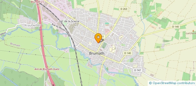 localisation de l'entreprise CONSEILS DEVELOPP INGENIEURIE FORMATION  BRUMATH