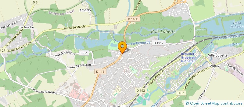 localisation de l'entreprise CONSEILS DEVELOPPEMENT ENTREPRISE  BREUILLET