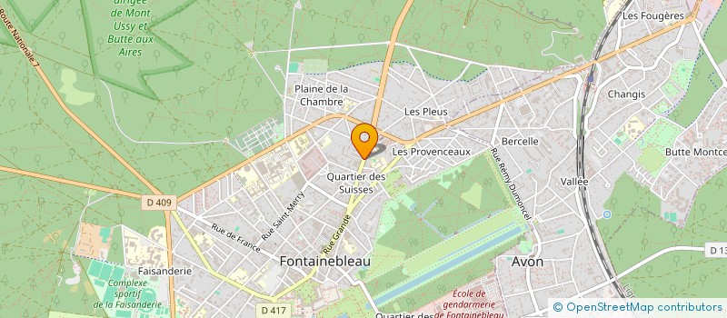 localisation de l'entreprise CONSEILS DEVELOPPEMENTS ETUDES à FONTAINEBLEAU