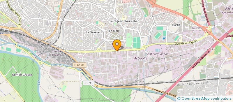 localisation de l'entreprise CONSEILS EN DEVELOPPEMENT  BEZIERS