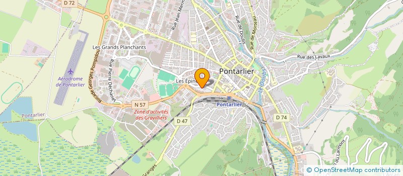 localisation de l'entreprise CONSEILS ENTREPRISES à PONTARLIER