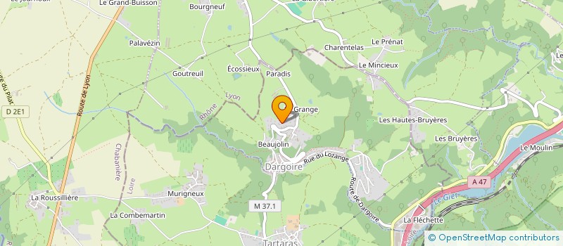 localisation de l'entreprise CONSEILS ET ACTIONS  DARGOIRE