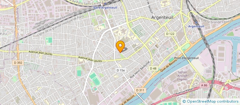 localisation de l'entreprise CONSEILS ET CHANTIERS  ARGENTEUIL