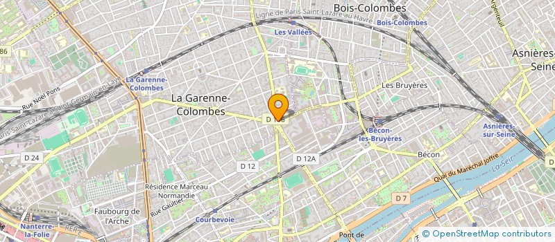 localisation de l'entreprise CONSEILS ET COURTIERS HOLDING  LA GARENNE-COLOMBES