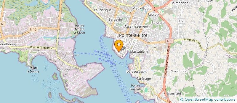 localisation de l'entreprise CONSEILS ET DEMARCHES EN FORMALITES ADMINISTRATIVES à POINTE A PITRE
