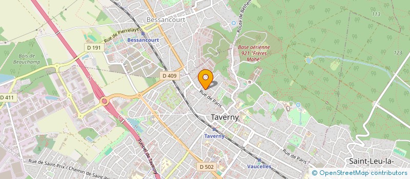 localisation de l'entreprise CONSEILS ET ETUDES EN GENIE CLIMATIQUE à TAVERNY