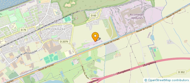 localisation de l'entreprise CONSEILS ET NEGOCE EN HYDRAULIQUE  LEFFRINCKOUCKE