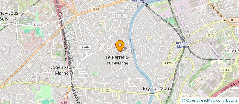 localisation de l'entreprise CONSEILS ET PERSPECTIVES  LE PERREUX-SUR-MARNE