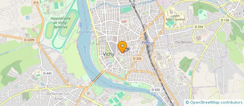 localisation de l'entreprise CONSEILS ET TRANSACTIONS IMMOBILIER à VICHY