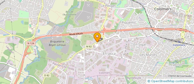 localisation de l'entreprise CONSEILS, ETUDES ET CONSTRUCTION EN BATIMENT & TRAVAUX PUBLICS à COLOMIERS