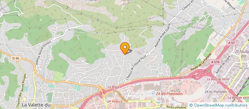 localisation de l'entreprise CONSEILS FONCIERS EXPERTISES à LA VALETTE-DU-VAR