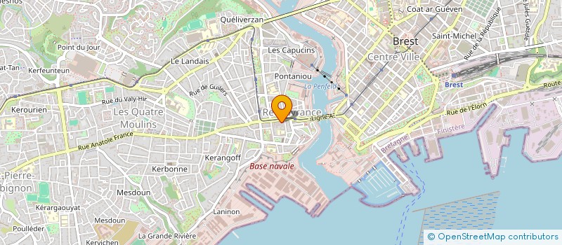 localisation de l'entreprise CONSEILS IMMO BRETAGNE à BREST