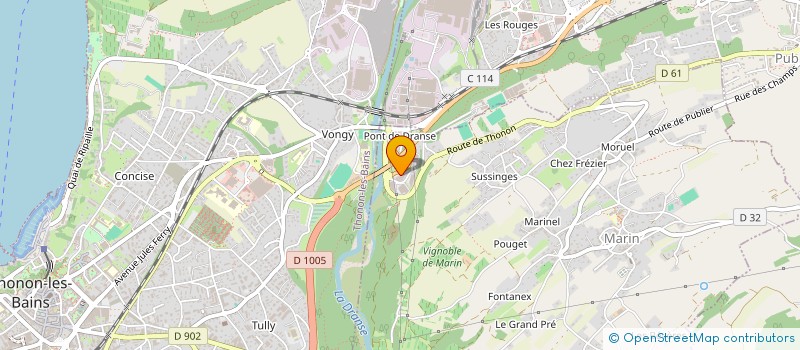 localisation de l'entreprise CONSEILS INGENIERIE LEMANIQUE  MARIN