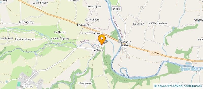 localisation de l'entreprise CONSEILS LOUVE  LANTILLAC