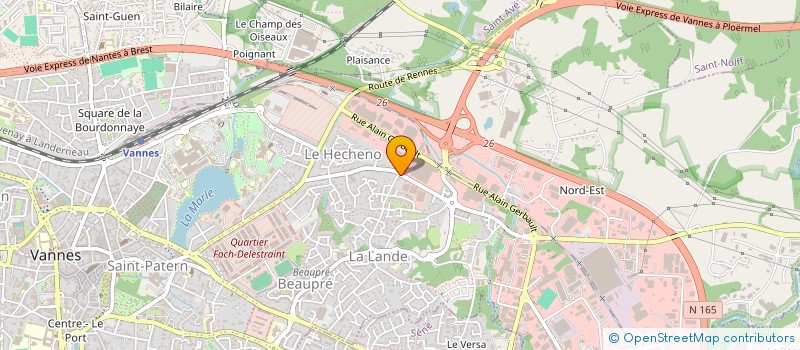 localisation de l'entreprise CONSEILS NEGOCIATIONS COMMERCES ENTRE à VANNES