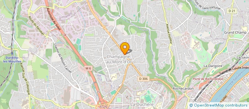 localisation de l'entreprise CONSEILS SOINS DIETETIQUE CSD à CHAMPAGNE-AU-MONT-D'OR