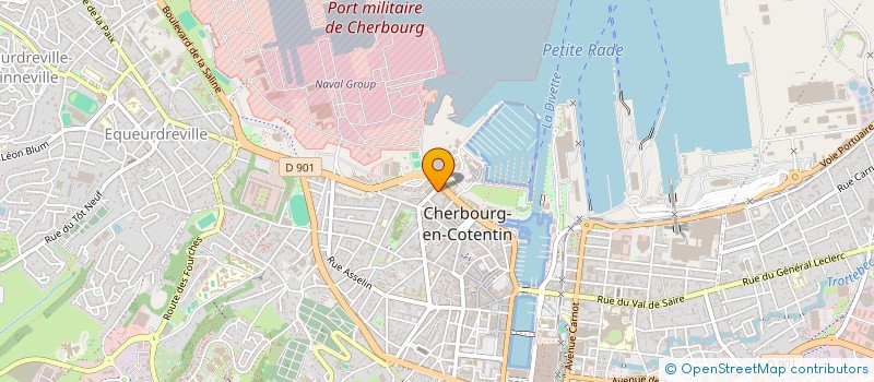 localisation de l'entreprise CONSEILS SPORTIFS, RADIESTHESISTES ET MAGNETISMES  CHERBOURG-EN-COTENTIN