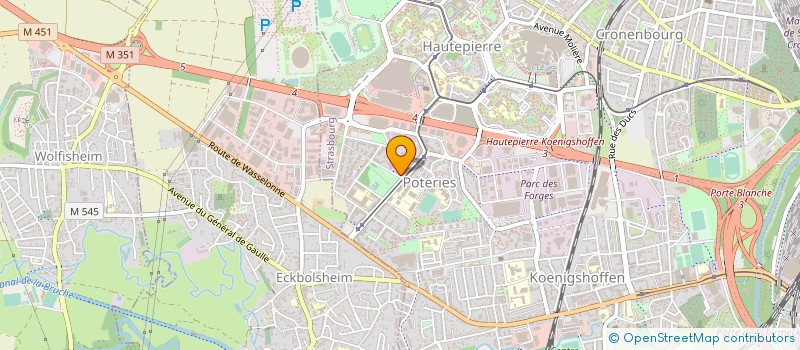 localisation de l'entreprise CONSEL à STRASBOURG