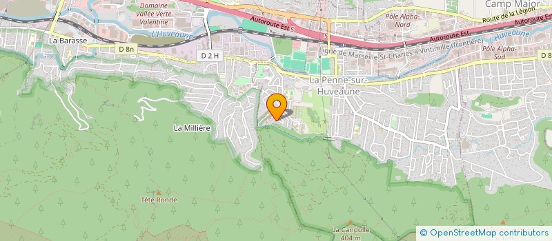 localisation de l'entreprise CONSENSUS COMPAGNIE  LA PENNE-SUR-HUVEAUNE