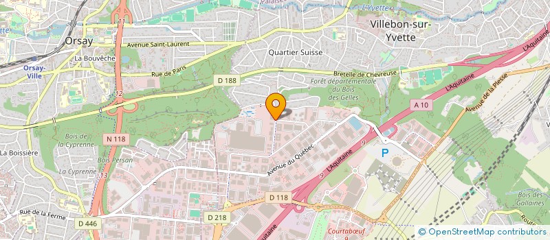 localisation de l'entreprise CONSEPT à VILLEBON-SUR-YVETTE