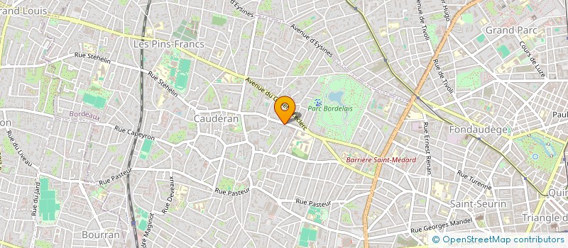 localisation de l'entreprise CONSEQUENCES  BORDEAUX