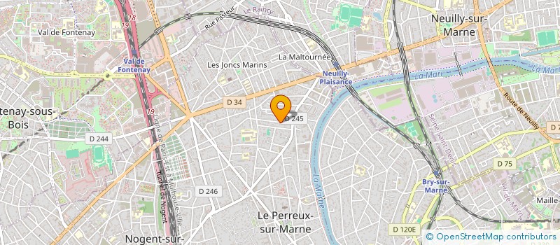 localisation de l'entreprise CONSER INTER MUSIQUE DANSE PERREUX BRY à LE PERREUX-SUR-MARNE