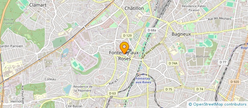 localisation de l'entreprise CONSERV MUNICIP MUSIQ FONTENAY à FONTENAY-AUX-ROSES
