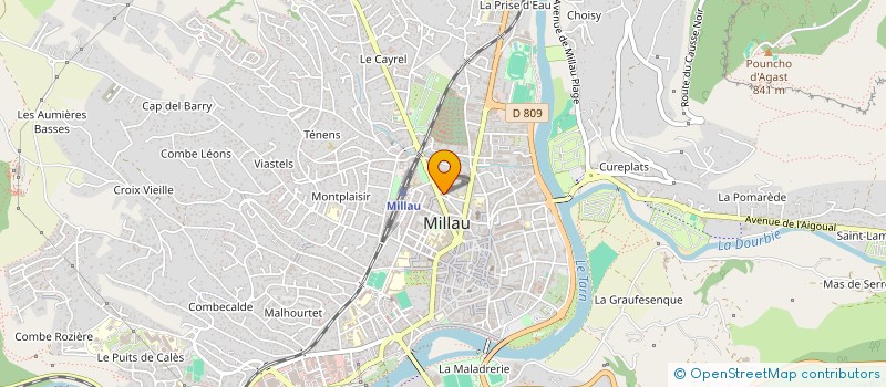 localisation de l'entreprise CONSERVA LARZAC PAYS TEMPLIER ET HOSPITA à MILLAU