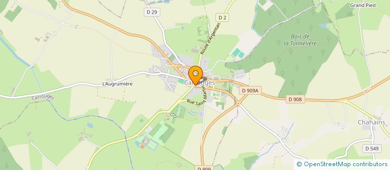 localisation de l'entreprise CONSERVAT RACES AVICOLE NORMANDIE MAINE à CARROUGES
