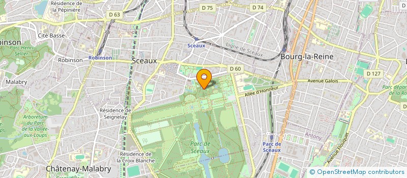 localisation de l'entreprise CONSERVATEURS MUSEES ILE FRANC à SCEAUX