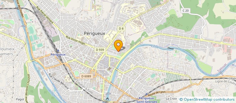 localisation de l'entreprise CONSERVATOIRE A RAYONNEMENT DEPARTEMENTAL DE LA DORDOGNE  PERIGUEUX