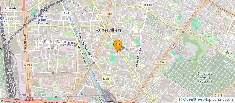 localisation de l'entreprise CONSERVATOIRE A RAYONNEMENT REGIONAL D'AUBERVILLIERS-LA COURNEUVE - JACK RALITE à AUBERVILLIERS