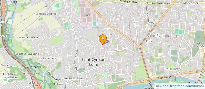 localisation de l'entreprise CONSERVATOIRE BRODERIE TOURAINE DERIVES  SAINT-CYR-SUR-LOIRE