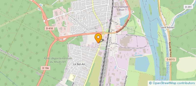 localisation de l'entreprise CONSERVATOIRE D ESPACES NATURELS DE NORMANDIE  SOTTEVILLE-LES-ROUEN